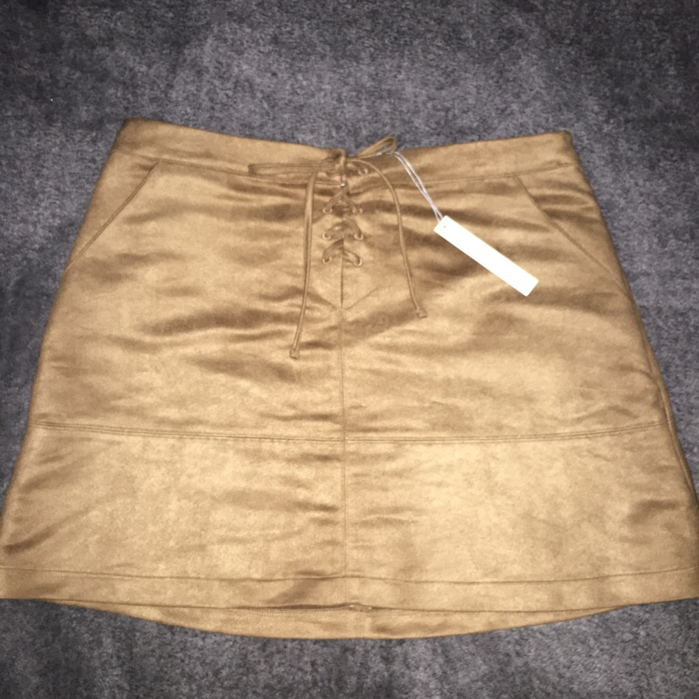 LC Lauren Conrad Suede Skirt
